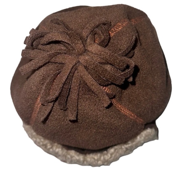 Baby GAP Brown Fleece Trapper Winter Hat Tan Sherpa Shearling Toddler M/L 4-5 yr - Picture 5 of 9